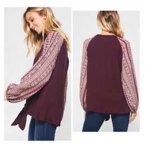 PROMESA LONG SLEEVE KNIT TOP